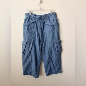 Aritzia Wilfred Gaia Cargo Pant Size 12 Women Cotton Elastic Drawstring Waist